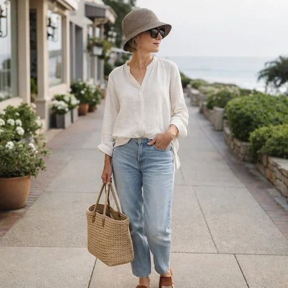 Vintage San Diego Hat Co Paper Braid Cloche Hat – Coastal Grandma Resort Sun Hat - Picture 3 of 13